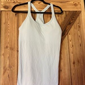 Lululemon Athletica Light Blue street Tank Top with built in support